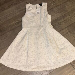 Forever 21 Cream A-Line Sleeveless Dress